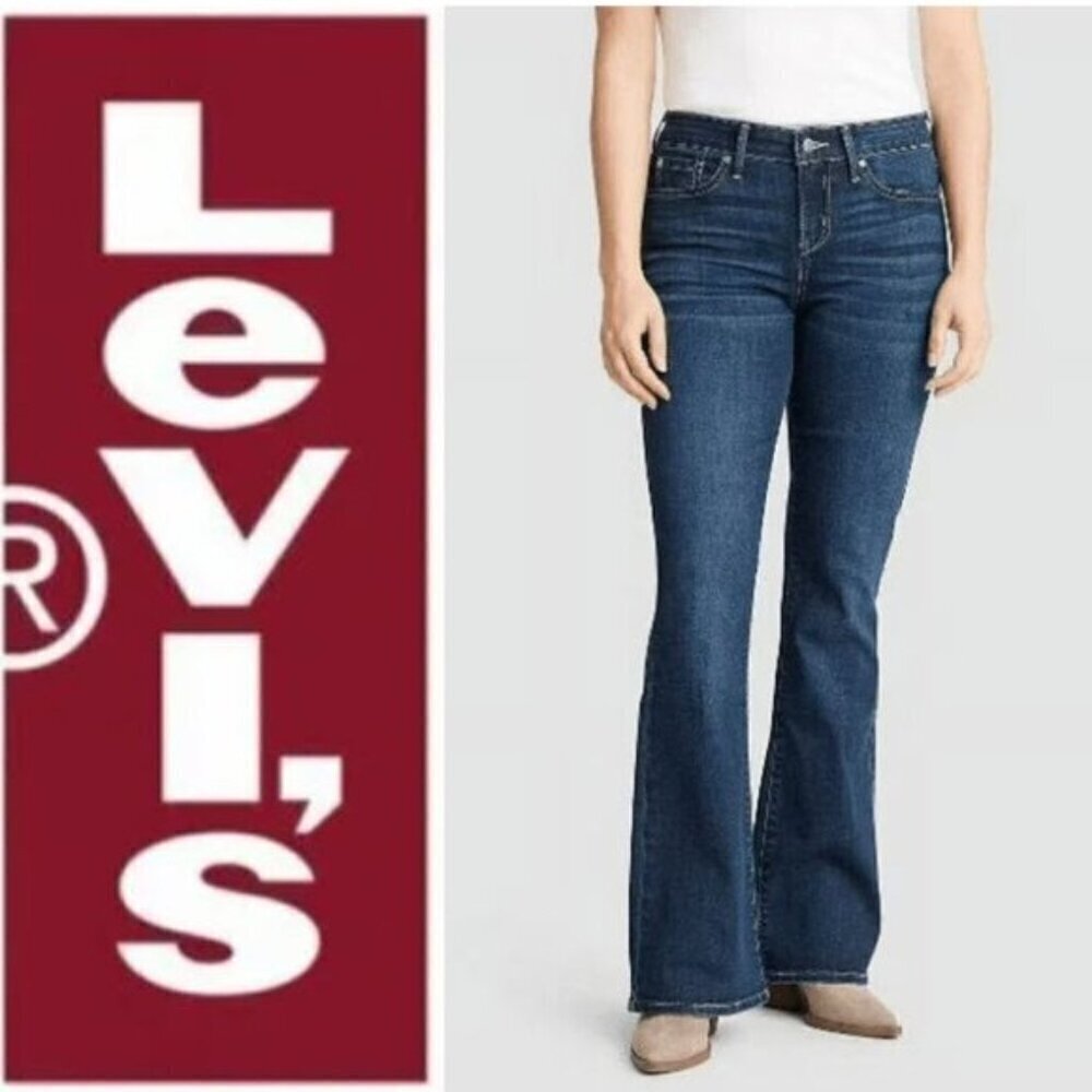Levi’s Bold Curve Blue Bootcut Jeans SZ 29 TALL